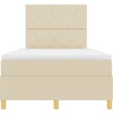  Krevet s podnicom i madracem &amp LED krem 120x200 cm tkanina | shoptok.hr