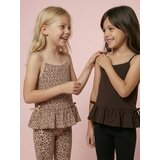 Sinsay Pamučne majice na naramenice s ukrasnim volanima 2 pack | shoptok.hr