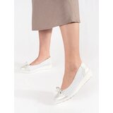 GOODIN White and silver women's wedge shoes | shoptok.hr
