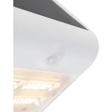 Shada Zunanja stenska svetilka bela 21,5 cm z zasenčenimi lučmi in senzorjem na solar - Daya
