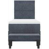  Krevet s opruga kutije Tamno siva 200 x 80 cm Baršun | shoptok.hr