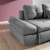 CARRYHOME SEDEŽNA GARNITURA, tkanina svetlo siva | Shoptok.si