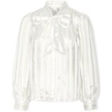 Y.a.s Topi & Bluze YAS Jose Shirt L/S - Star White Bela Cene