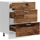 vidaXL Kuhinjska osnovna omarica stari les inženirski les | Shoptok.si