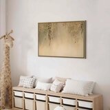  Slika - Spring Orchard - Hummingbirds Among Tree Branches in Beige Shades 60x40 U prirodnom drvenom okviru | shoptok.hr