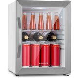 Klarstein Beersafe M Crystal White, hladnjak, 33 litre, 2 police, panoramska staklena vrata, nehrđajući čelik | shoptok.hr