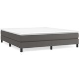 Maison Chic Box spring postelja - Vzmetna postelja z vzmetnico siva 180x200 cm umetno usnje SL14769, (21902676) | Shoptok.si
