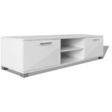 Maison Chic TV omarica - TV stojalo - Televizijska omarica visok sijaj bela 120x40,5x35 cm, (21699196) Cene