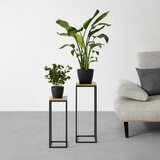 Mömax Set Stojal Za Rože Watford, Barva Hrasta, Črna, 2 Kos | Shoptok.si