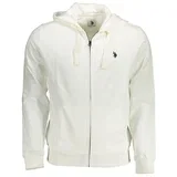US POLO SWEATSHIRT WITH ZIP WHITE MAN