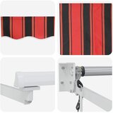 Nadstrešnica Narančasta, crna i žuta 3,5 x 2 m | shoptok.hr