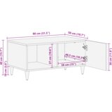  Stolići za kavu s policom Smeđa 80 x 50 x 40 cm | shoptok.hr