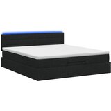  od pjene s madracem i LED-om Crna 160 x 200 cm Tkanina | shoptok.hr