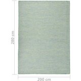  Vanjski tepih ravnog tkanja 200 x 280 cm tirkizni | shoptok.hr