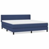 Maison Chic Box spring postelja - Vzmetna postelja z vzmetnico modra 160x200 cm blago SL14828, (21883929) | Shoptok.si