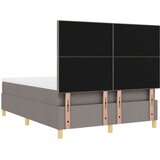  Box Spring postelja z vzmetnico in LED Taupe 140x190 cm Tkanina, (22067134) | Shoptok.si