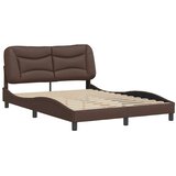  Okvir za krevet bez madraca Hvar smeđi 140x190 cm od umjetne kože | Eponuda.com