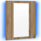  LED kupaonski ormarić s ogledalom boja hrasta 40x12x45cm drveni | Eponuda.ba