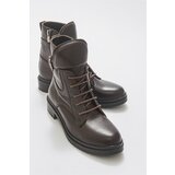 LuviShoes Soile Brown Floter Genuine Leather Women's Boots. cene