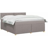  Boxspring krevet s madracem Sivosmeđa 180 x 200 cm Tkanina Smeđesiva 180 x 200 x 100.5 cm | Shoptok.si