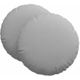  Jastučići za sjedenje 2 pcs Oblačnosiva Ø60 x 21 cm tkanina | Eponuda.ba