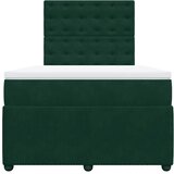  Krevet box spring s madracem tamnozeleni 120x190 cm baršunasti | shoptok.hr