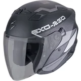 Exo-230 band matt black-silver kaciga