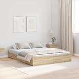  Krevet s ladicama Sonoma hrast 135 x 190 cm Konstruirano drvo | shoptok.hr