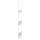  Polica za časopise Bijelo 51 x 11 x 102 cm Konstruirano drvo | shoptok.hr
