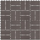  Pločice za trijem 11 kom WPC 30 x 30 cm 1 m² tamnosmeđe Cijene