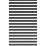 Zebra zavjesa Crna 145x230 cm Širina tkanine 140,9 cm Poliester | Shoptok.si