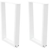 Furnova Noge jedilne mize V-oblika 2 kosa Bela 60x(72-73,3) cm Jeklo, (21946836) | Shoptok.si