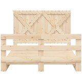  Okvir za krevet s uzglavljem 160 x 200 cm od masivne borovine | shoptok.hr