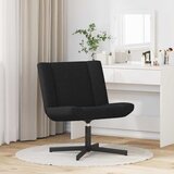  Stolica na kotačiće Crna 63 x 75 x 76 cm tkanina | shoptok.hr