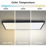  Brilagi -LED Kupatilsko plafonsko svetlo FRAME LED/96W/230V 120x60 cm IP44 crno | Eponuda.com