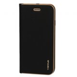  Premium preklopna torbica Samsung Galaxy A54 - črna z zlatim robom Cene