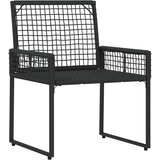  Set vanjskog namještaja s jastukom 4 pcs Crna i Tirkizna | shoptok.hr