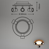 BRILO LED stropna svetiljka LED/12W/230V + 3xGU10/9W 3000K | Eponuda.com