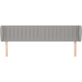  Uzglavlje s ušima svjetlosivo 203x23x78/88 cm od tkanine | Eponuda.com