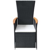  5-dijelni vrtni blagovaonski set crni | shoptok.hr