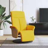  Naslonjač od tkanine s osloncem za noge svjetložuti | shoptok.hr