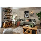 Hom`in KOTNA SEDEŽNA GARNITURA, šenilja olivno zelena | Shoptok.si