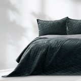 Restilo Tamno sivi prošiven prekrivač od samta 170x270 cm Laila – AmeliaHome | shoptok.hr