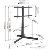 Vogels TVS3690, podni stalak za ekrane od 40"-77", do 50kg | shoptok.hr