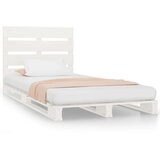  Za krevet bijeli 100 x 200 cm od masivne borovine | shoptok.hr