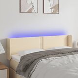  LED uzglavlje krem 147x16x78/88 cm od tkanine | Eponuda.com
