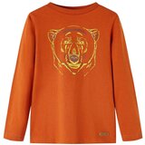  Dječja majica dugih rukava svijetla boja hrđe 104 | shoptok.hr