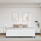  Krevetna konstrukcija s madracem Bijelo 200 x 200 cm tkanina | Eponuda.com