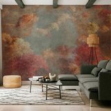  Foto tapeta - Nature in autumn - landscape of autumn trees in painted retro style 500x350 | shoptok.hr