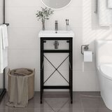  Kopalniški regal črn 40x38x83 cm železo, (20580028) | Shoptok.si